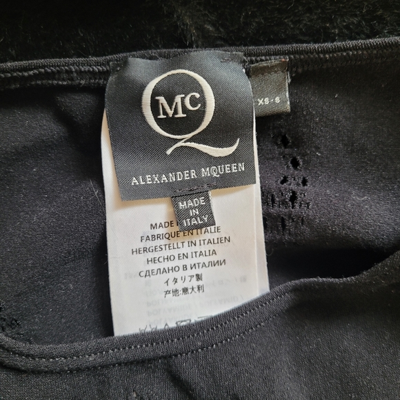 ICONIC McQ by Alexander McQueen Swallow Perforated Stretch-Jersey Dress - Picture 4 of 4